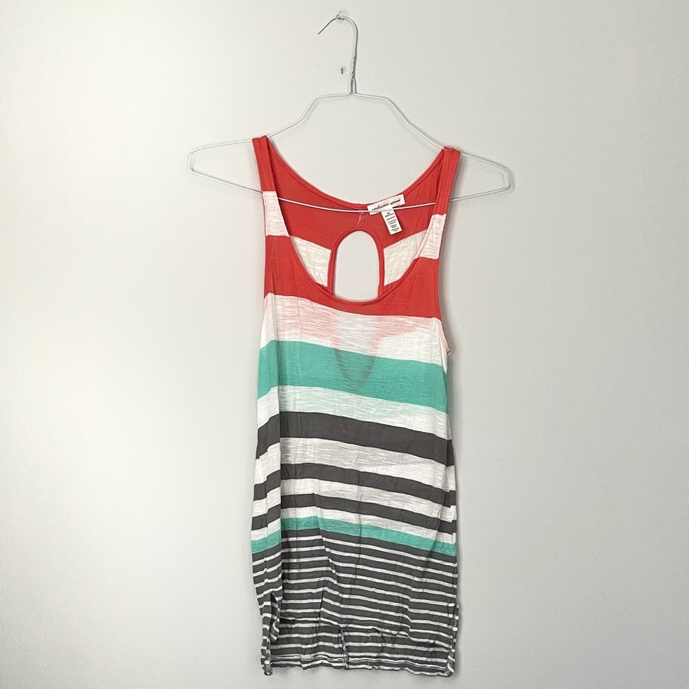 Striped Ambiance Apparel Tank. Size M.